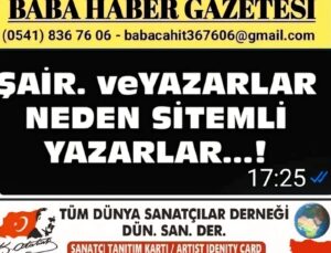 ŞAİR VE YAZARLAR NEDEN SİTEMLİ …..!